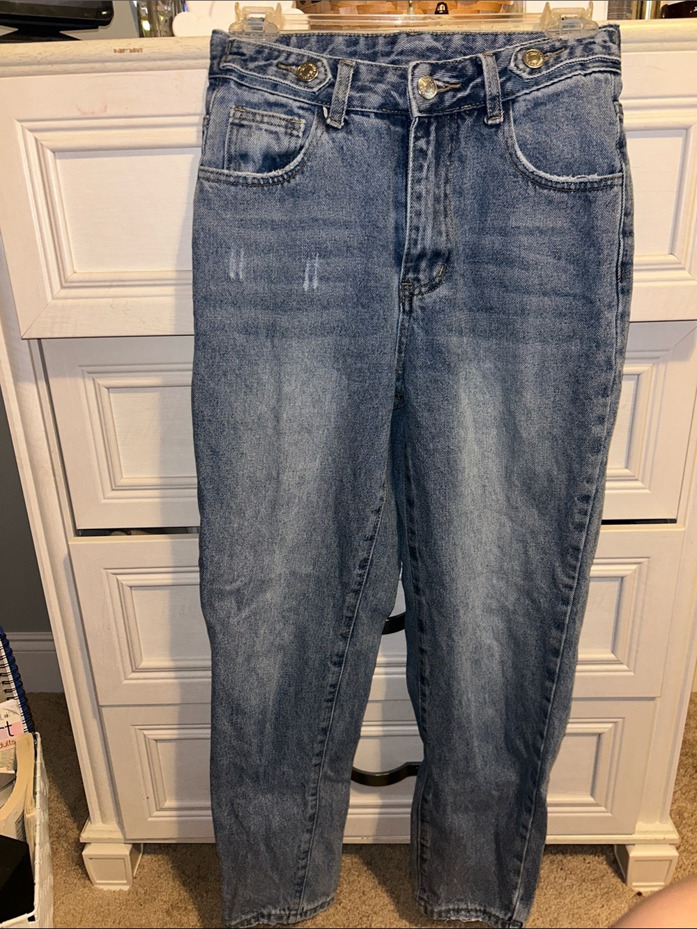 SHEIN Faded Blue High-Rise Women's Jeans
